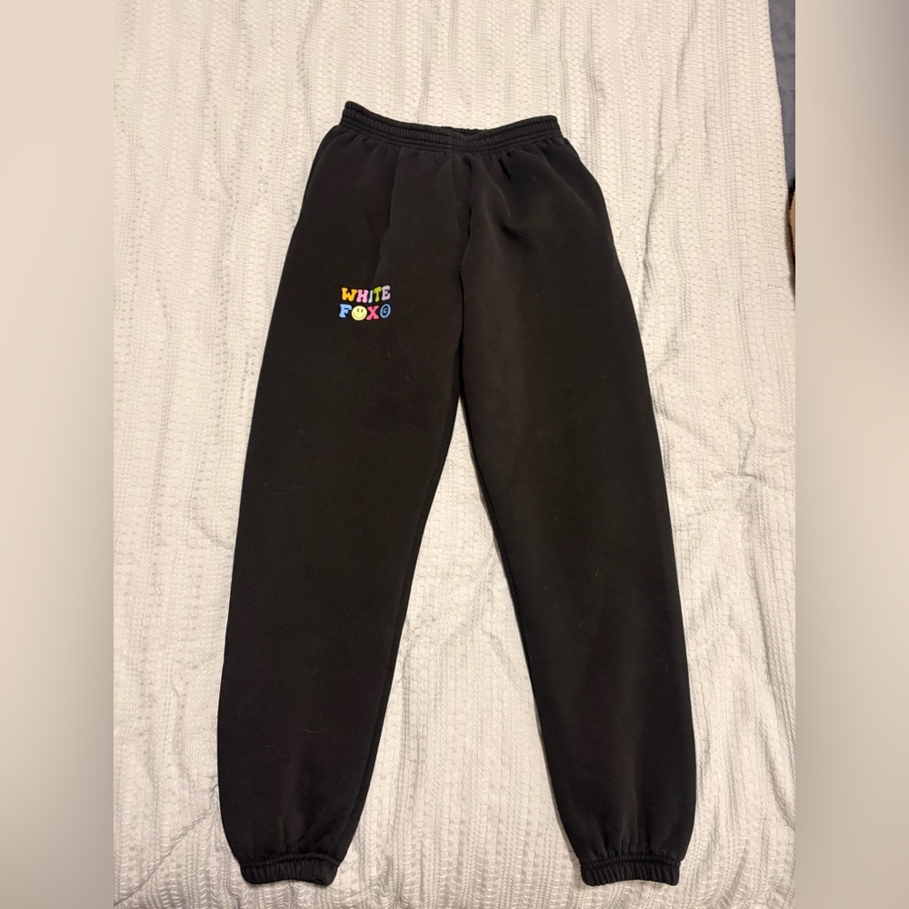 White Fox Boutique Black Joggers